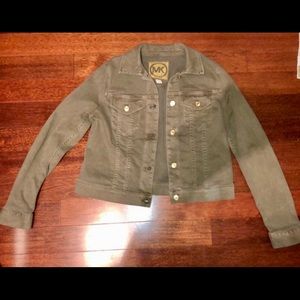 Michael Kors Army Green Jean Jacket